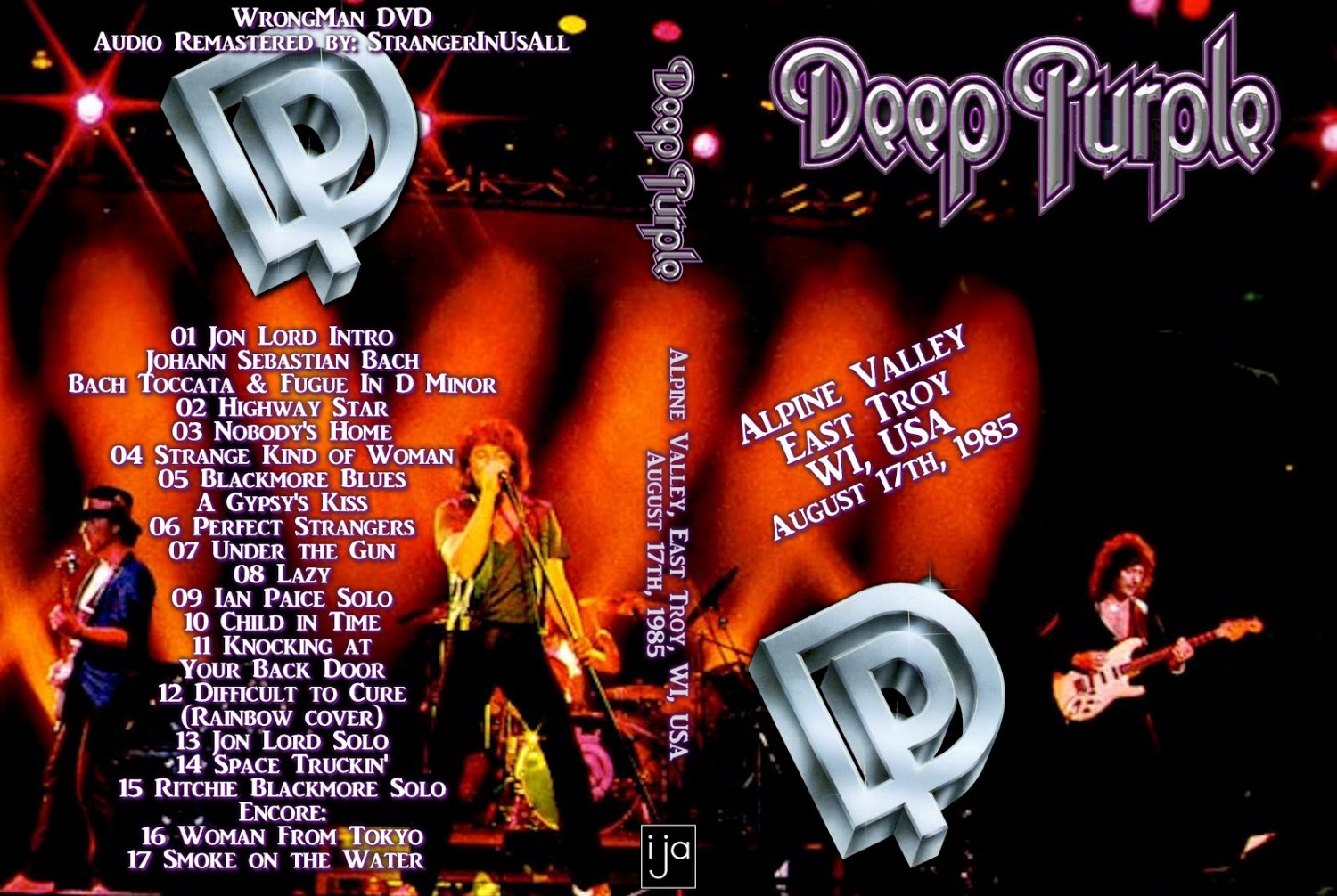 DEEP PURPLE "ALPIN VALLEY 1985"  DVD R