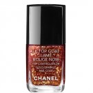 Chanel Gold Sparkle Nail Coat ROUGE NOIR Top Polish Limited Edition New