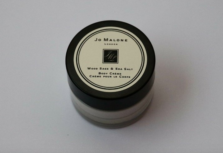 Jo Malone Wood Sage & Sea Salt Body Cream Travel .5oz 15ml Travel Deluxe Sample