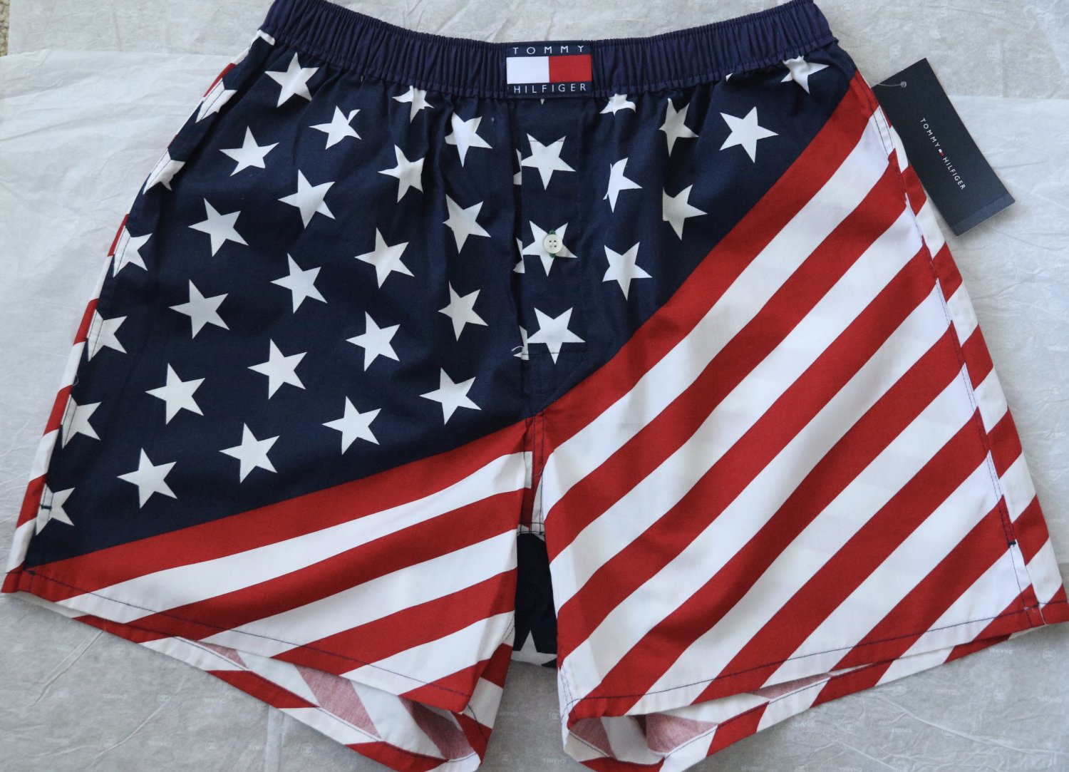 Tommy Hilfiger Men`s Boxers Shorts American Flag Underwear M 32 34 ...