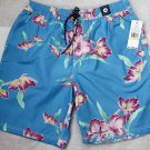 Tommy Hilfiger Swim Shorts Floral Trunk Medium M Blue Bathing Suit Men`s New
