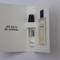 2 CHANEL Les Eaux Paris Biarritz Eau de Toilette Spray Sample Perfume Lot