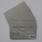 10 Visa MetaBank Collectible Grey Debit Credit Gift Card Empty No $0 Value Simon