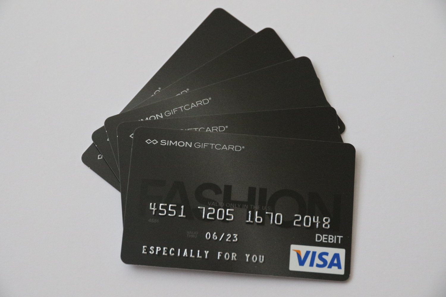 5 Visa MetaBank Collectible Black Debit Credit Gift Card Empty No $0 Value Simon