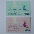2 Visa MetaBank Collectible Stork & Baby Debit Credit Card Empty No $0 Value