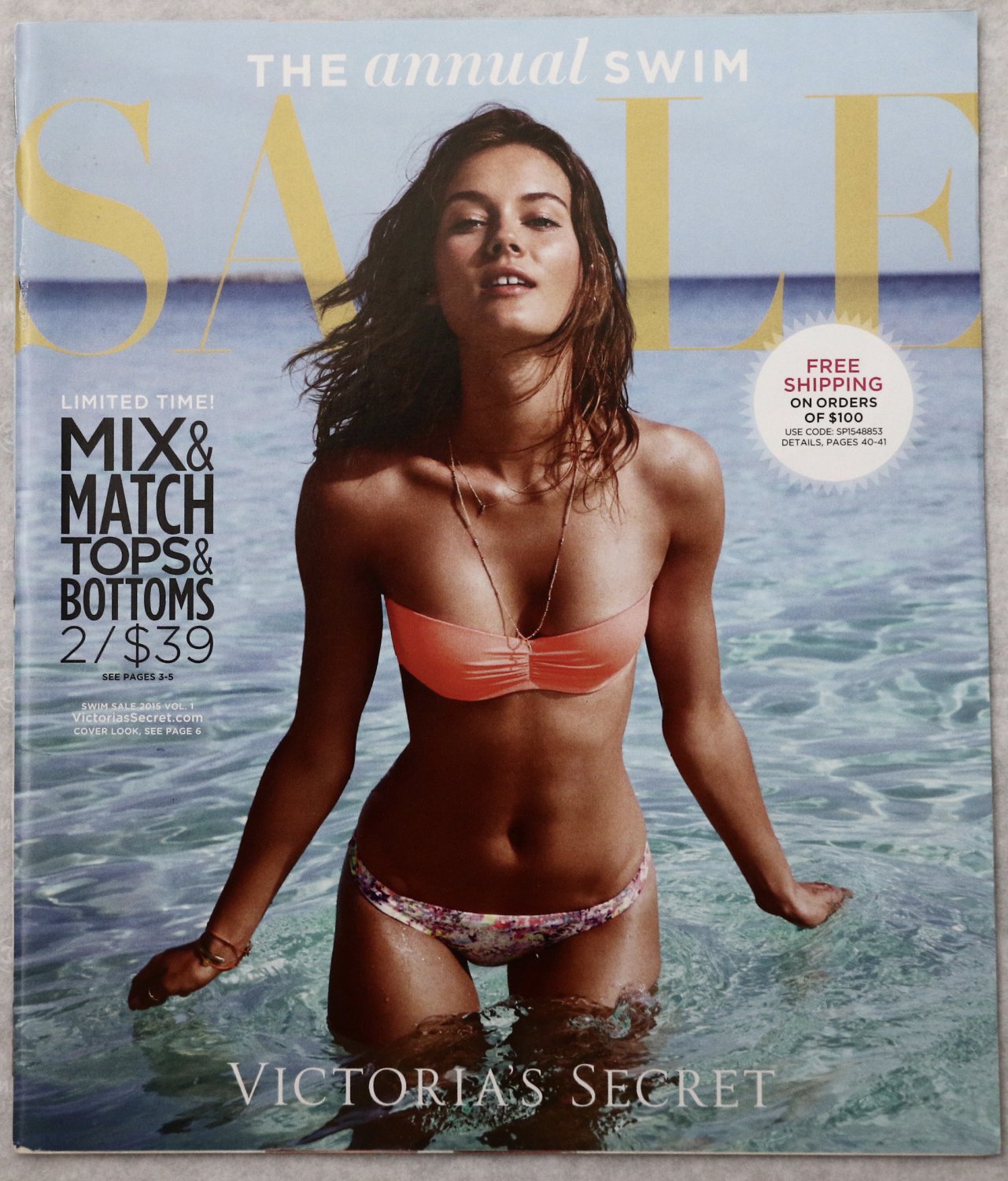 Victoria`s Secret Annual Swim Sale 2015 Catalog New