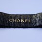 Authentic CHANEL Black & Golden Gift Wrap Wide Ribbon Stripe 26"
