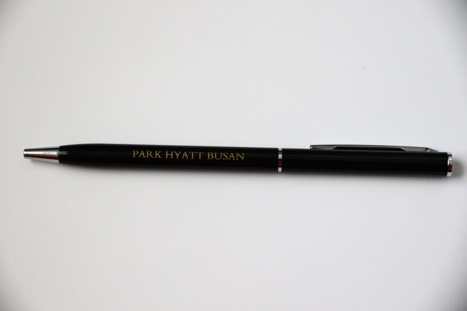 Park Hyatt Busan South Korea Luxury Hotel Black Ballpoint Pen New