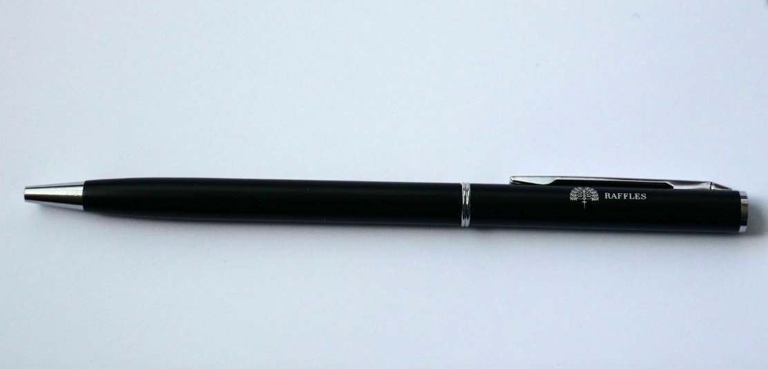 Raffles Luxury Hotel Black Ballpoint Pen New