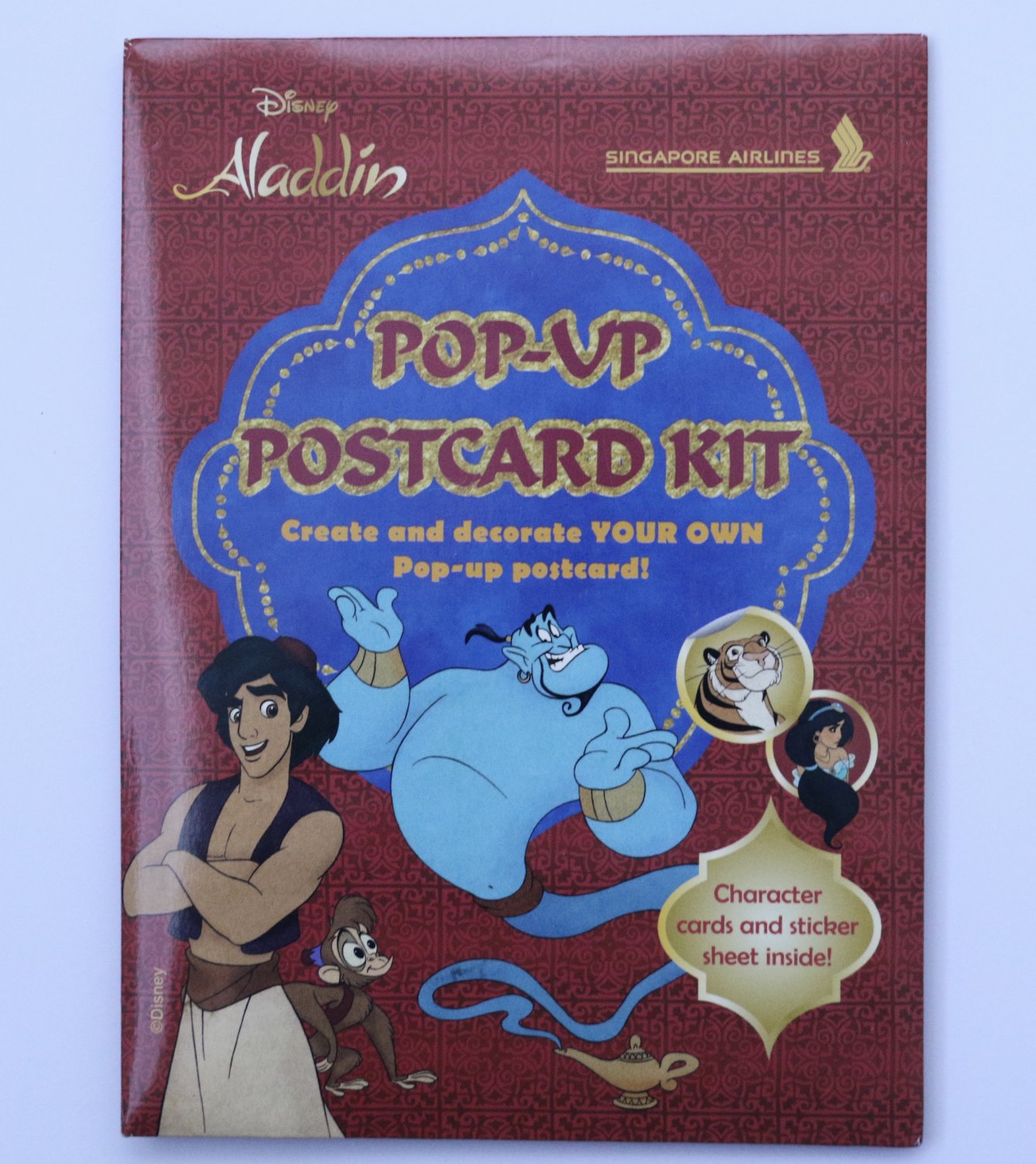 Disney Aladdin 2 Pop-Up Postcard Art Kit