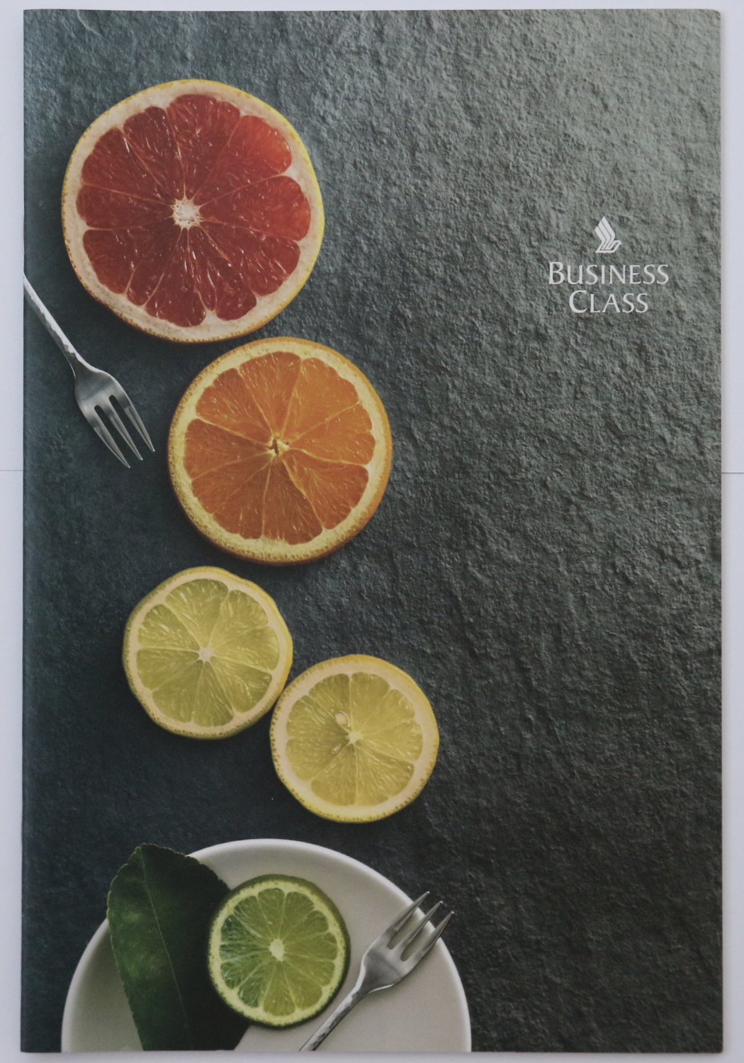 Singapore Airlines SQ362 Business Class Airline Menu SIN - DME - ARN 08 2019