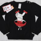 Gymboree Girls Olivia Pig S 5 6 Black Sweater Pullover Cotton New