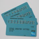 3 American Express Bank Card Blue Collectible Debit Credit Gift Empty No $0 Value