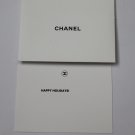 Authentic CHANEL Happy Holidays Greeting Card & Envelope Blank 13 cm x 9 cm Gift Set