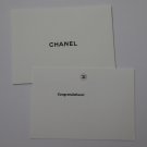 Authentic CHANEL Congratulations Greeting Card & Envelope Blank 13 cm x 9 cm Gift Set