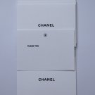 5 CHANEL Authentic THANK YOU Greeting Card & Envelope Blank 13 cm x 9 cm Gift Set