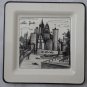 New York Square 10" Dinner Plate Cities Made in Italy Brunelli Black & White New