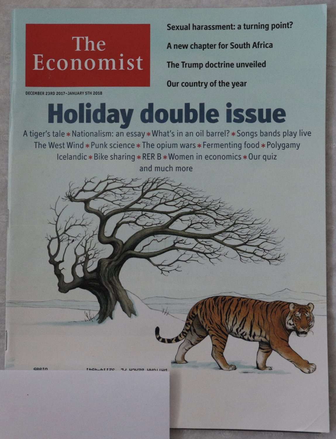 The Economist Magazine Holiday Double Issue December 2017 - January 2018