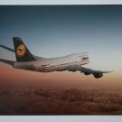 Lufthansa Boeing 747-8 Airline Postcard Airplane Collectible Germany 2012 Card