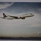 Lufthansa Embraer 195 Airline Post Card Airplane Postcard Germany 2012 New