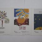 3 Japan Airlines JAL Foundation World Children`s Haiku Contest Postcard Card Lot