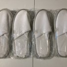 4 InterContinental Hotel Spa Slippers White Unisex 11" Lot