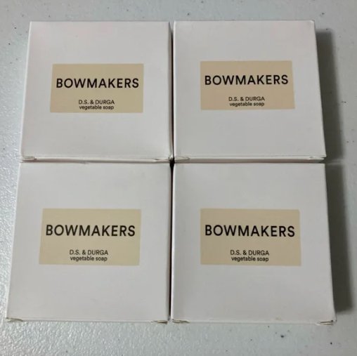 4 Bowmakers D.S. & Durga Vegetable Bar Soap Travel Lot Set