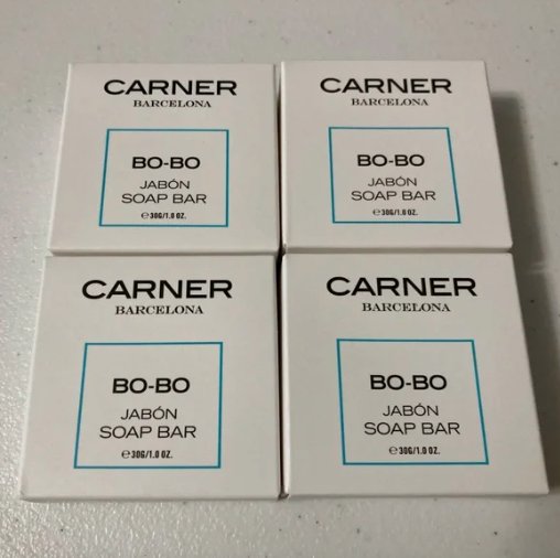 4 Carner Barcelona Bo-Bo Soap Bar Travel Soaps Set Lot