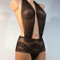 Millesime Crotchless Bodysuit See Through Lace Bodysuit Plus Size Teddy Lingerie Size EXTRA SMALL