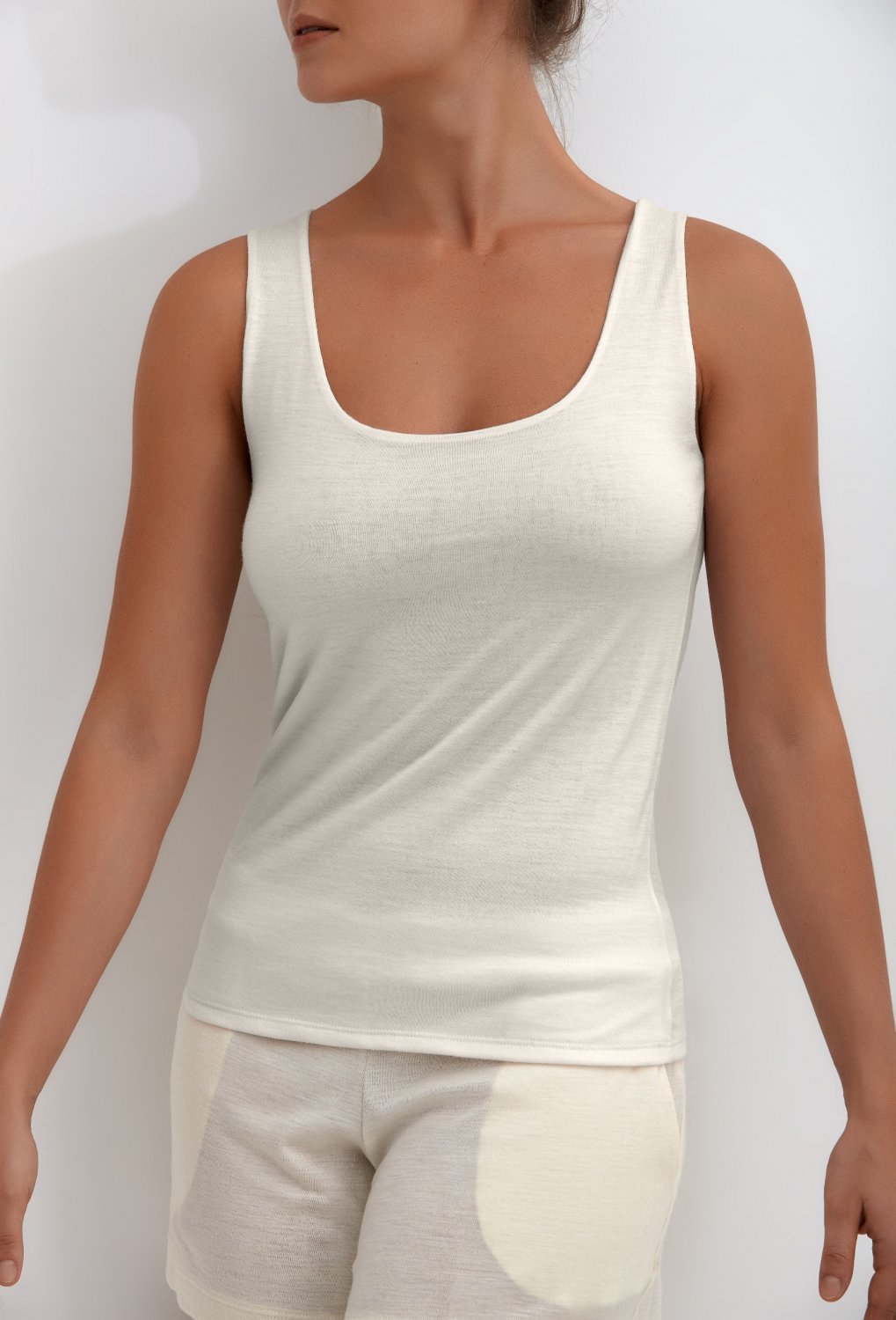 Millesime Tank Top for Women Pajama Top SIZE L Sheer Sleepwear Pj Top Nightwear T-Shirt