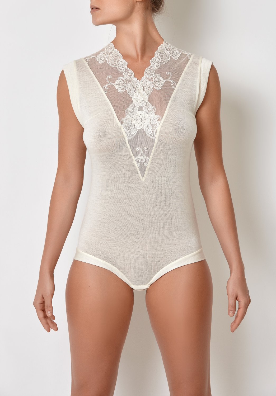 Millesime Lingerie Bodysuit SIZE XL Lace Bodysuit Plus Size V Neck Bodysuit Jumpsuit