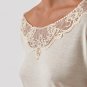 Millesime TOP Long Sleeve SIZE M Plus Size TOP Lace Top Loungewear Shirt, Sleepwear, Ladies Pyjama