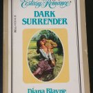 Dark Surrender by Diana Blayne aka Diana Palmer - 1st Pb. Edn. Dark Surrender by Diana Blayne aka Diana Palmer - 1st Pb. Edn.