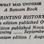 What Mad Universe by Fredric Brown - 3rd Pb. Printing