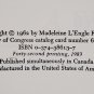 A Wrinkle in Time: A Wrinkle in Time vol. 1 by Madeleine L'Engle - 1983 Trade Pb