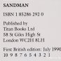 The Sandman: Doll's House: Sandman vol. 2 by Neil Gaiman - 1st UK Trade Pb