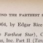 Beyond the Farthest Star by Edgar Rice Burroughs 1964 Ace F-282