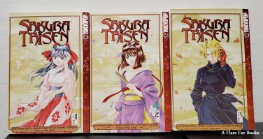 Sakura Taisen by Ohji Hiroi Volumes 1-3 English Manga Lot