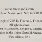 The World Is Flat by Thomas L. Friedman - Signed 1st Hb Edn