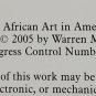 African Sculpture by Warren Robbins - 1st Hb Edn