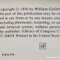 Pincher Martin Two Deaths of Christopher Martin By William Golding - 3rd Prtg
