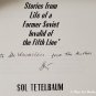 Etched in My Memory by Sol Tetelbaum - Signed 1st Trade Pb. Edn.
