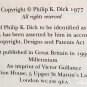 A Scanner Darkly by Philip K Dick - 1st thus Trade Pb