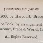 Judgment On Janus: Janus vol. 1 by Andre Norton - 1st Pb Edn