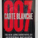 007 Carte Blanche by Jeffery Deaver - Signed 1st Hb Edn