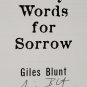 Forty Words for Sorrow by Giles Blunt - Signed 1st Hb Edn