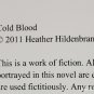 Cold Blood: The Dirty Blood vol. 2 by Heather Hildenbrand - 1st Trade Pb Edn