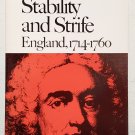 Stability and Strife: England, 1714-1760 by William Arthur Speck - 4th Trade Pb Stability and Strife: England, 1714-1760 by William Arthur Speck - 4th Trade Pb