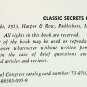 Classic Secrets of Magic by Bruce Elliott - Hardcover