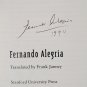 Allende : A Novel by Fernando Alegr&Atilde;&shy;a and Fernando Alegr&Atilde;&shy;a - Signed 1st Hb. Edn.